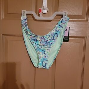 Colorful Heart Pattern Bikini Bottom